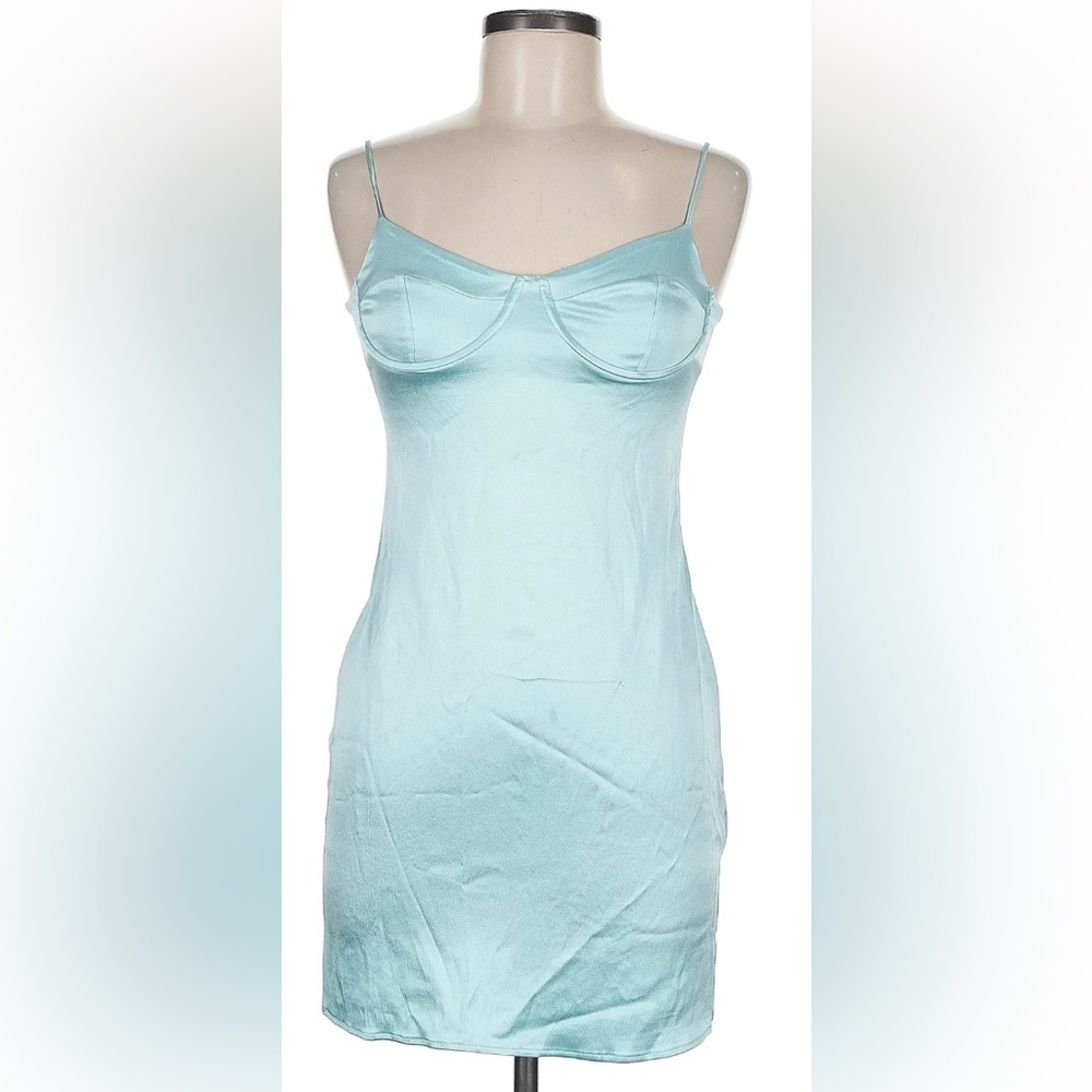 Zara Light Blue Satin Fabric